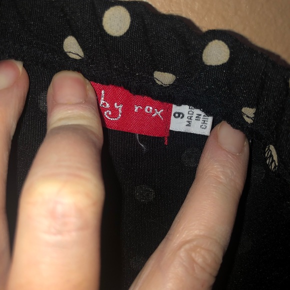 Beautiful, strapless polka dot dress w/satin stripe & visible netting @ bottom - Picture 3 of 5